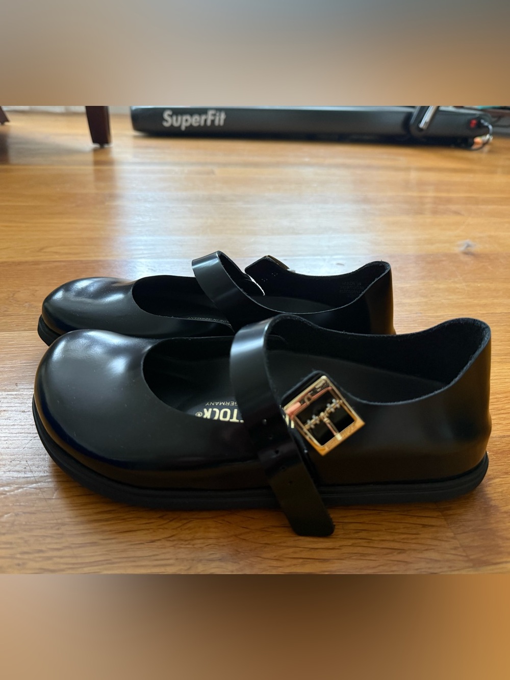 NIB Birkenstock Mantova Mary Jane Black Patent Leather